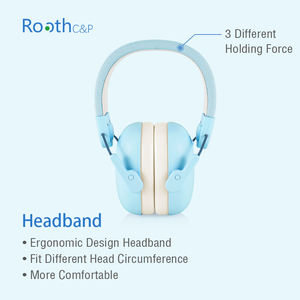 Casque Antibruit Pliable en Silicone et ABS Certifié CE Vente en Gros Protection Auditive de Sécurité pour Enfants Bébés pour Dormir - Product Image 4