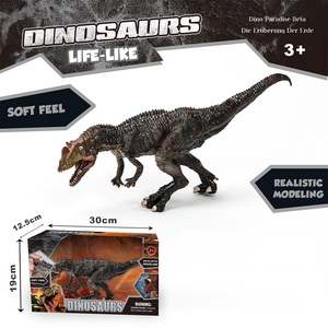 Material suave respetuoso con el medio ambiente dinosaurio mundo 3D animales planeta TPR goma suave <span class=keywords><strong>Allosaurus</strong></span> dinosaurio juguetes para niños - Product Image 1