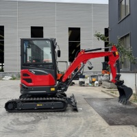 Mini-excavatrice de 2,5 tonnes EURO 5 avec moteur Kubota, livraison gratuite, mini-excavatrice sur chenilles, petite excavatrice pour la ferme
