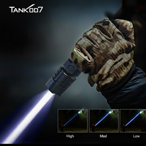 Tank007 PTL01 Torcia Tattica Professionale a Laser Bianco ad Alta Potenza 20W, Luce Super Luminosa a Lunga Distanza 1400M in Alluminio - Product Image 1