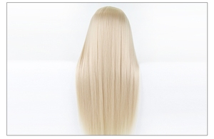 La fábrica al por mayor 100% pelo real modelo femenino cabeza entrenamiento peluca peluquería escuela enseñanza - Product Image 4