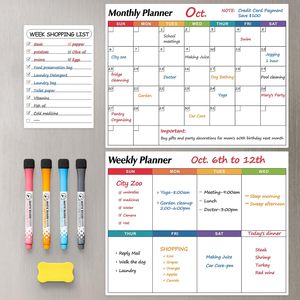 Calendario magnetico con cancellino a secco settimanale <span class=keywords><strong>per</strong></span> lavagna bianca e agenda giornaliera <span class=keywords><strong>per</strong></span> magnete da fare <span class=keywords><strong>per</strong></span> frigorifero <span class=keywords><strong>per</strong></span> <span class=keywords><strong>porta</strong></span> a muro del frigorifero - Product Image 3