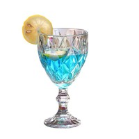 Flûtes à champagne en verre acrylique incassable avec pied bleu, verres à vin résistants aux chocs, sans BPA, pour fêtes et événements, vente en gros