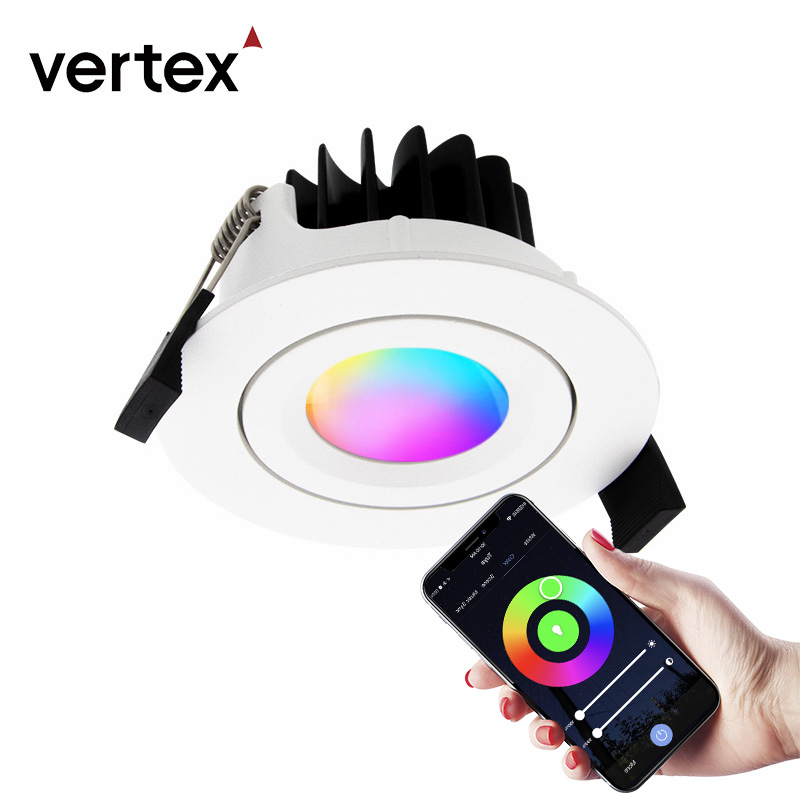 Умный потолочный светильник с регулируемой яркостью и Wi-Fi, умный прожектор, 3cct, RGB, светодиодный светильник
