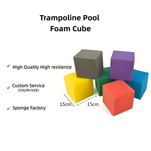 Blocs de mousse pour <span class=keywords><strong>trampoline</strong></span> souple de parc d'attractions, cubes de mousse pour piscine de mousse, cubes de mousse pour trampolines pour enfants - Product Image 1
