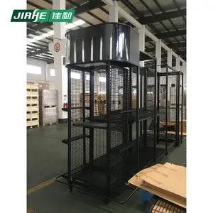 Iron Storage Wire <strong>Wall</strong> Shelves Warehouse Iron <strong>Rack</strong> Supermarket Shelving - Product Image 4