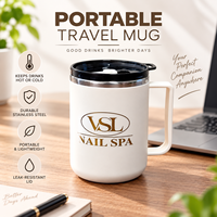 Harga Grosir Murah Langsung 430ml Mug Kopi Stainless Steel Termos Cangkir Mobil Dinding Ganda Vacuum Flask Tumbler