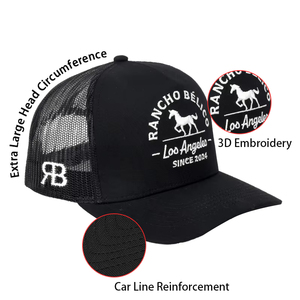 Casquette Trucker en Maille 5 Panneaux Premium de Haute Qualité avec Visière Courbée et Fermeture Snapback pour Sports de Plein Air, Pêche, Broderie de Logo Personnalisé, Plage - Vente en Gros - Product Image 1