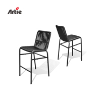Artie Mobilier de bar commercial moderne Tabourets de bar et ensembles de table à manger pour restaurant Ensemble de table et chaise de bar pour patio extérieur