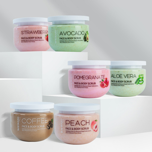 Exfoliante Corporal Orgánico de Marca Privada, 6 Aromas: Aguacate, Melocotón, Café, Granada, Fresa, Set de Exfoliantes - Product Image 2