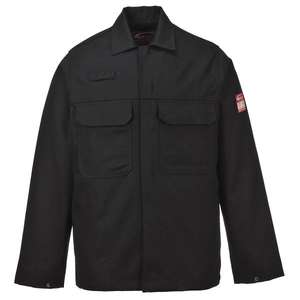PORTWEST - BIZ2BKRS Chaqueta negra Bizweld-EAN 5036108157099 ROPA DE TRABAJO RESISTENTE A LLAMAS - Product Image 1
