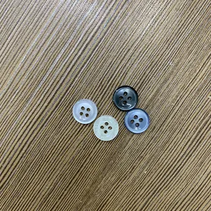 Sewing Existing Fancy Men's Custom Engraved Logo Polo Shirt Pearl Resin Polyester Plastic Buttons For Children Clothing