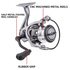 Moulinet de pêche spinning WildTrek 1000-4000, rapport de transmission 5.2:1, bobine en alliage CNC, démontage rapide, pour droitier, protection de ligne - Product Image 4