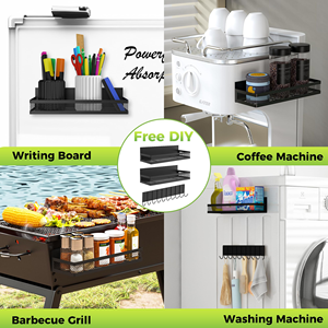 Support mural magnétique en fer pour épices, vente directe fabricant, pour réfrigérateur et armoire de cuisine - Product Image 5