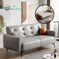 Canapé-lit inclinable moderne en tissu AntNovelty avec design pliable pour salon, chambre et utilisation en extérieur