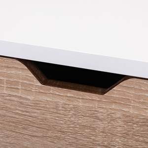 Mesa de Noche de Madera Maciza con 2 Cajones, Muebles de Dormitorio Modernos de Mediados de Siglo para Apartamentos - Product Image 6