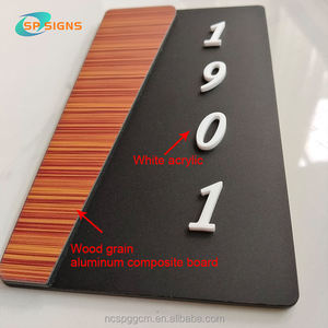 SP علامة باب مخصصة من الفولاذ المقاوم للصدأ علامة فندق أكريليك بدون تدخين اسم طريق ليد لوحة باب غرفة المنزل رقم العلامة - Product Image 2