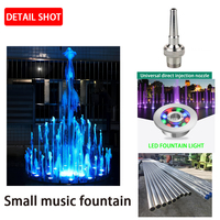 Fontaine musicale dansante à LED en acier inoxydable 304 de haute qualité, sur mesure, pour l'extérieur, avec un design moderne et une garantie d'un an