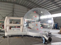 Balle rebondissante gonflable en PVC blanc pour enfants, maison à bulles avec souffleur de ballons pour jardin, vente directe d'usine