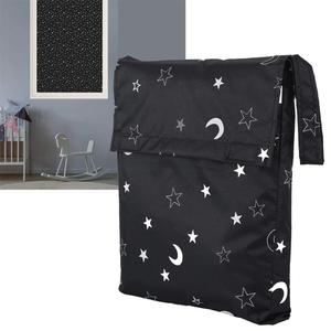 Nursery portatile bambini luce oscurante tende di blocco cieco in nero oscuranti tende per finestre camera da letto - Product Image 2