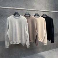 Fabricants de vêtements – Nouveau sweat-shirt à col ras du cou et épaules tombantes en molleton brossé 320g, style américain, pour homme, collection automne/hiver