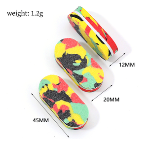 ตะไบเล็บฟองน้ำขนาดเล็ก 100/180 สีสันสดใส แบบสองด้าน สำหรับทำเล็บมือและเล็บเท้า - Product Image 6