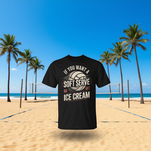 Camiseta de voleibol con diseño de helado suave, camiseta deportiva para hombre - Product Image 3
