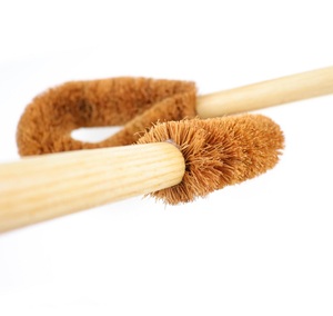 Eco Friendly Durable <strong>Wooden</strong> <strong>Toilet</strong> <strong>Brush</strong> with Long Handle and Coconut Fiber Bristles for Bathroom <strong>Toilet</strong> Cleaning - Product Image 5
