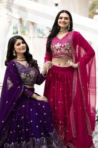 ผ้าจอร์เจียสุนัขจิ้งจอกหนักงานปักเรียงตามลำดับทำมือ - Product Image 6