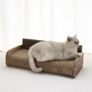 Neuestes Zusammenbaubares Kleines <span class=keywords><strong>Sofa</strong></span>-Kratzbrett für Katzen mit Dickerer Wellpappe zum Kratzen und Schlafen - Product Image 2