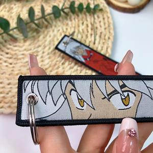 Fabricant nouveau 5000 broderie porte-clés Gril mignon Anime démon tueur porte-clés moto voiture brodé porte-clés - Product Image 5
