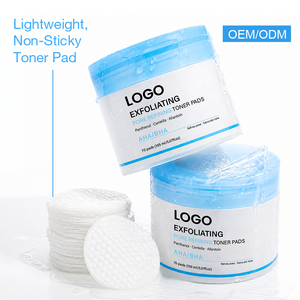 Pads Tonifiants Exfoliants AHA Apaisants et Rafraîchissants pour Affiner les Pores, Réduisent les Points Noirs et l'Excès de Sébum, Marque Privée - Product Image 3