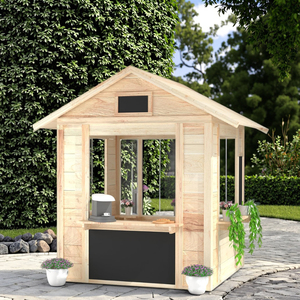 2025 nouveau pin massif naturel aire de <span class=keywords><strong>jeux</strong></span> extérieure en <span class=keywords><strong>bois</strong></span> multi-fonctionnel cabine décoration jeu interactif enfants Playhouse - Product Image 3