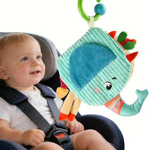Nouveau <span class=keywords><strong>livre</strong></span> d'activités Montessori en tissu froissé pour bébé, <span class=keywords><strong>livre</strong></span> doux avec textures sonores, jouet sensoriel de voyage pour siège auto et trajets longue distance - Product Image 1