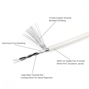 Edge RMI23 <span class=keywords><strong>Echo</strong></span> Plus Series Câble d'interconnexion audio RCA en cuivre étamé sans oxygène à 2 canaux et 3 pieds pour audio de voiture haut de gamme - Product Image 4