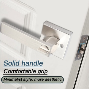 Tay Nắm Cửa Màu Đen Mờ + Tay Nắm Cửa Hình Nấm Bộ Khóa Nội Thất - Product Image 2