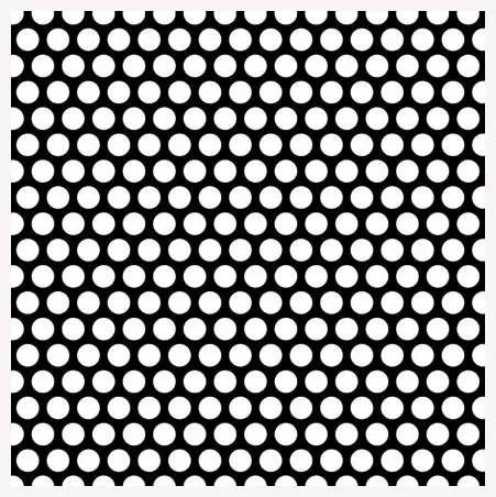 Customized Powder Coated Hexagonal Hole Perforated Metal Speaker Grill Mesh