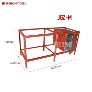Table de travail industrielle en acier, boîte à outils, étagère à palettes traversante en fer cornière, rayonnages empilables, étagères, surface peinte, Speedone JGZ-M - Product Image 2