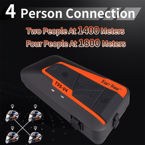 Nouvel intercomunicador ABS pour moto, casque étanche IP67, intercom moto 4 voies avec radio FM et prise <span class=keywords><strong>en</strong></span> charge <span class=keywords><strong>Siri</strong></span> - Product Image 3