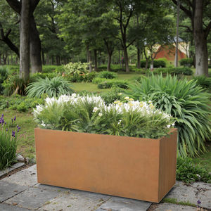 Vente directe d'usine KD Structure <span class=keywords><strong>Pot</strong></span> de fleur <span class=keywords><strong>en</strong></span> acier Corten <span class=keywords><strong>grand</strong></span> arbre extérieur rectangulaire jardinière <span class=keywords><strong>en</strong></span> métal Pots de jardin - Product Image 6