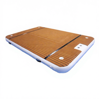 Plateforme flottante gonflable portable Yolloy, ponton de loisirs, bâche en PVC double paroi, capacité 100-500 kg, équipements de divertissement
