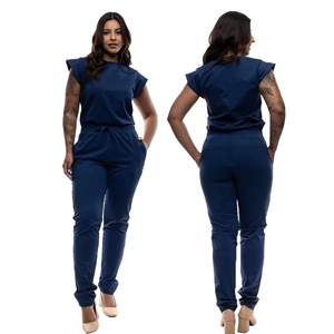 Ensemble de blouses professionnelles pour femmes, coupe ajustée, tissées, pour clinique, <span class=keywords><strong>médecin</strong></span>, infirmière, avec un design confortable et flexible - Product Image 1
