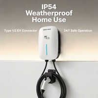 Cargador de Vehículos Eléctricos de Alta Velocidad, Estación de Carga EVSE de 32 Amperios con Cable de 7KW Monofásico para Hogar
