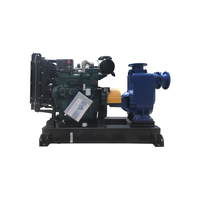 Pompe centrifuge à aspiration de surface de 8 pouces, moteur diesel de 45 kW, auto-amorçante, grand débit, pompe à eaux usées