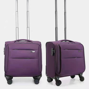 กระเป๋าเดินทางสีดำขนาด 20x30x40 ซม. พร้อมล้อ 4 ล้อ ระบบล็อค TSA สำหรับเดินทางบนเครื่องบิน รถไฟความเร็วสูง น้ำหนักเบา ทำจากโพลีเอสเตอร์ - Product Image 3