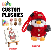 Porte-clés en peluche renard roux personnalisé OEM, breloque de sac en peluche renard à longue queue, faible MOQ, design personnalisé, pendentif en peluche