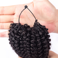 Super Septembre : Extensions de cheveux humains à boucles nouées à la main, cuticules alignées, légères et réutilisables pour usage en salon