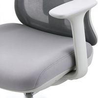 Chaise de bureau ergonomique au design moderne avec accoudoirs pour magazines