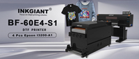 Impresora de Inyección de Tinta Automática de Rollo a Rollo INKGIANT A1 de 60 cm, 4 Cabezales I3200, Nueva, 1 Año de Garantía, Tinta de Pigmento para Material Flexible