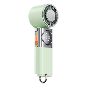 Ventilateurs portables à main avec alimentation mobile, haute vitesse, 100 vitesses réglables, pliables horizontalement pour les voyages d'été et les activités de plein air - Product Image 6
